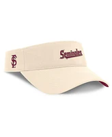 Nike Men's Natural Florida State Seminoles Primetime Ace Adjustable Visor Hat