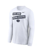 Nike Men's White Penn State Nittany Lions Two-Hit Classic Location Long Sleeve T-Shirt