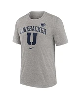 Nike Men's Heather Gray Penn State Nittany Lions Campus Local Tri-Blend T-Shirt