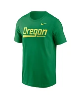 Nike Men's Green Oregon Ducks Baseball Wordmark T-Shirt