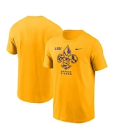 Nike Men's Gold Lsu Tigers Campus Local T-Shirt