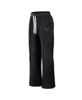 Fanatics Women's Black Miami Hurricanes Prime Supersoft Fleece Flaired Sweatpants