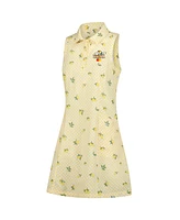Puma Women's Yellow Arnold Palmer Invitational Lemons Woven Dress