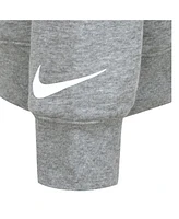 Nike 3BRAND by Russell Wilson Big Boys and Girls Gray Plate Logo Raglan Pullover Hoodie