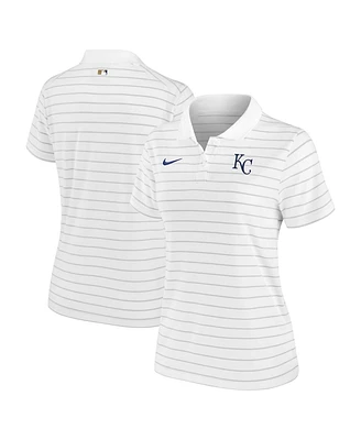 Nike Women's White Kansas City Royals Authentic Collection Victory Performance Polo Shirt