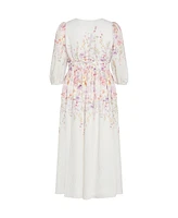 City Chic Plus Keyla Print Maxi Dress