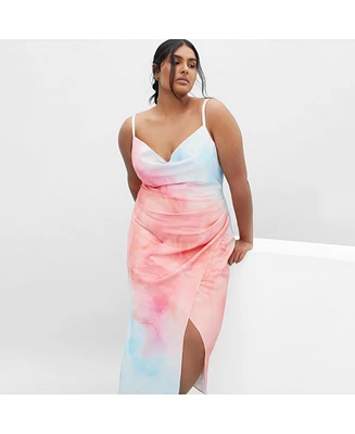 City Chic Plus Mali Print Dress