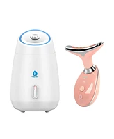 Pursonic Ultimate Spa & Beauty Bundle – Facial Steamer and 7-in-1 Led Light Therapy Device