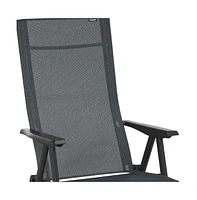 Patio Steel Arm Chair – Modern Outdoor Seating for Any Space