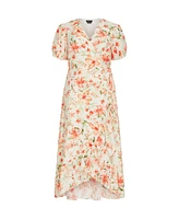 City Chic Plus Sarina Print Dress