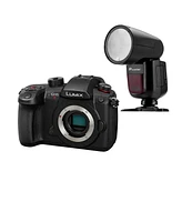 Panasonic Lumix GH5II Mirrorless Camera Bundle with Flashpoint Zoom Li-on X R2 Ttl Round Flash Speedlight