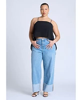 Eloquii Plus Cascading Crop Top