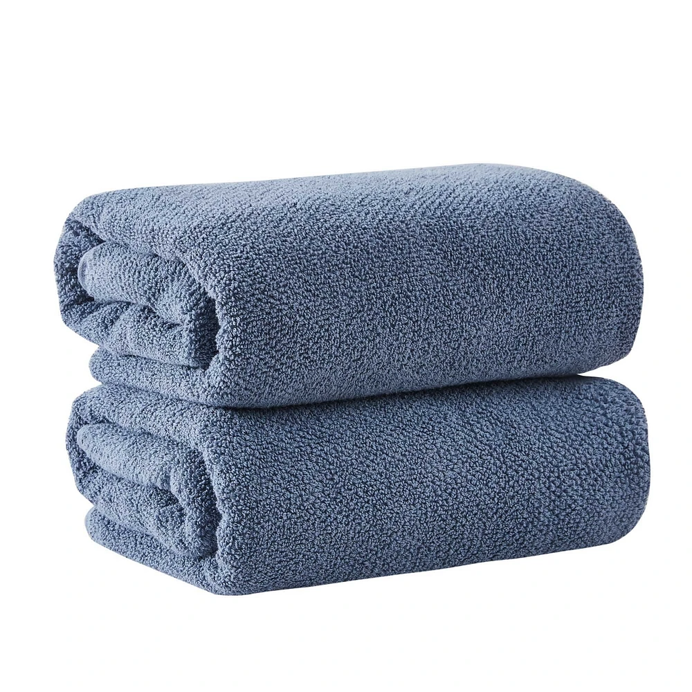 Linery & Co. Cotton Textured 2-Piece Bath Sheet Set