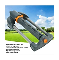 Lawn Sprinkler Oscillating Sprinkler Automatic Swing Adjustable Spray Angle Courtyard Garden Watering Grey