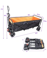 Big large capacity Folding cart Extra Long Extender Cart Folding Garden Shopping Beach Cart