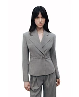 Nocturne Women's Thin Belted Blazer