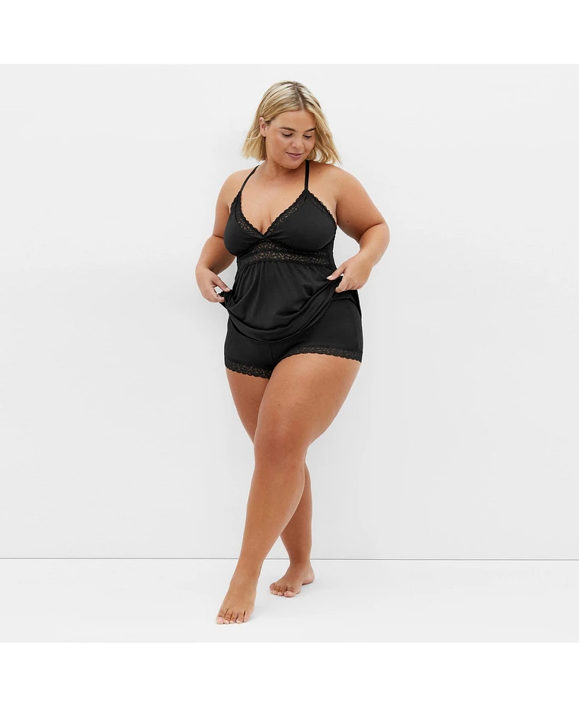 City Chic Plus Viva Short Cami Set