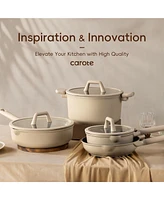 Carote 19pcs Pots and Pans Set, Detachable Handle Nonstick Cookware Induction Kitchen Sets Non Stick with Removable Handle, Rv