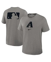 Nike Men's Heather Charcoal Arizona Diamondbacks Authentic Collection Early Work Tri-Blend Performance T-Shirt