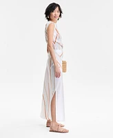I.n.c. International Concepts Women's Striped Maxi Skirt, Exclusively at Macy's