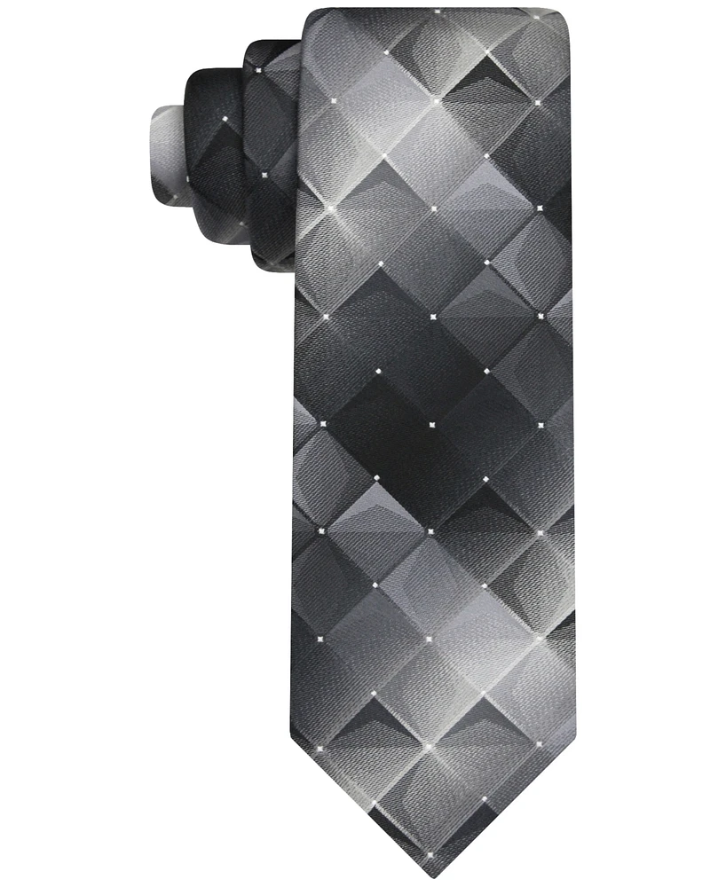 Van Heusen Men's Shadow Grid-Pattern Tie