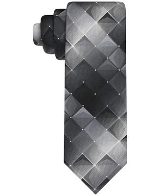 Van Heusen Men's Shadow Grid-Pattern Tie