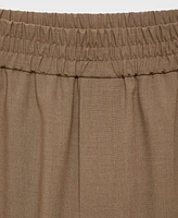 Mango Women's Wide Leg Jogger Pant