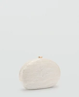 Mango Women's Acrylic Clutch Bag