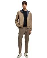 Boss by Hugo Men's Silk Regular-Fit Knit Structure Sweater