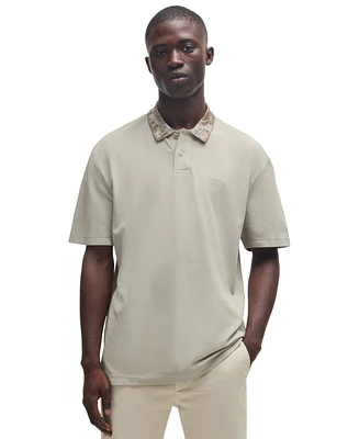 Boss by Hugo Men's Jungle-Artwork Pique Polo