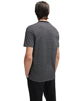 Boss by Hugo Men's Two-Tone Monogram T-Shirt