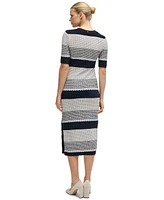 Boss by Hugo Women's Structured-Stripe Dress