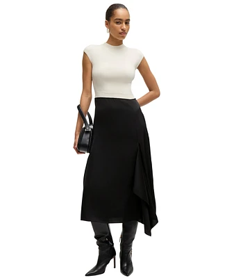 Boss by Hugo Women's Volant Trim Two-Part Dress