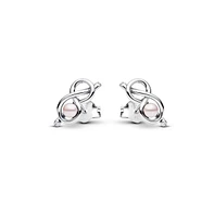 Pandora Sterling Silver Infinity Knot Stud Earrings