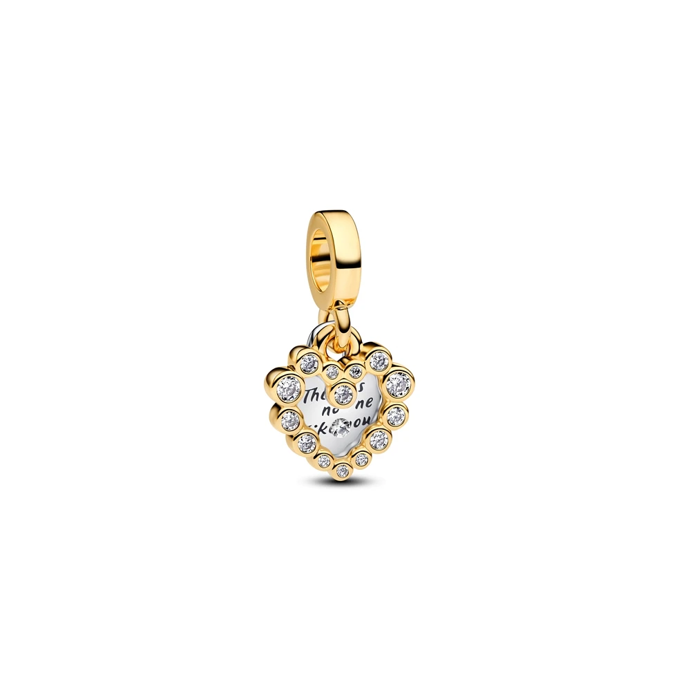 Pandora Sparkling Heart Double Dangle Charms