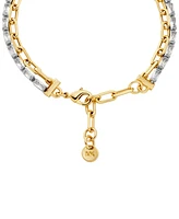 Michael Kors 14K Gold-Plated Brass Mixed Chain Bracelet