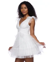 B Darlin Juniors' Sweetheart Corset-Waist Mini Dress