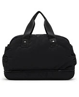 Madden Girl Bow Detail Zip Bottom Weekender Duffle Bag