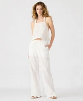 Steve Madden Women's Crissy Eyelet Patchwork Pants