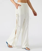 Steve Madden Women's Fia Side-Tie Wide-Leg Pants