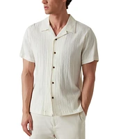 Guess Men's Schaffer Regular-Fit Textured Button-Down Resort Shirt