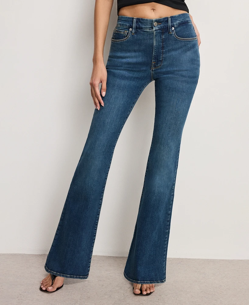 Good American Women's Legs Flare Jeans
