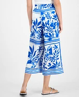 I.n.c. International Concepts Petite Printed High-Rise Cropped Pants, Exclusively at Macy's