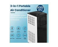Portable Air Conditioner 3-in-1 Ac Unit Dehumidifier & Fan, Air Conditioner 5000-btu Portable Ac Unit
