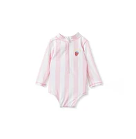 Cotton On Baby Girls Lucy Long Sleeve Ruffle Back Swimsuit