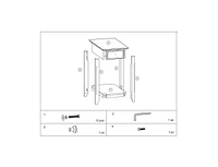 End Table Solid Wood – Perfect for Living Room, Bedroom, or Entryway