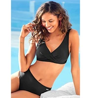Lascana Women's Wrap-Look Triangle Bikini Top