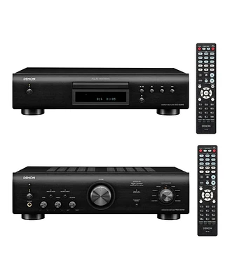Denon Dcd-600NE Cd Player with Pma-600NE 2 Channel 70W Integrated Amplifier with Bluetooth
