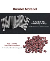Byootique 300x Nail Drill Sanding Bands 80" 120" 180" & 30x Bits Nail Drill File Use Art