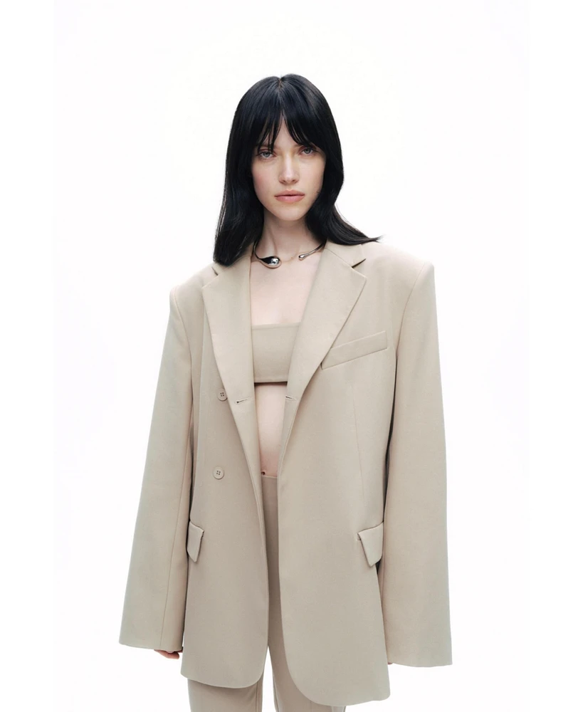Nocturne Women's Oversized Blazer Jacket